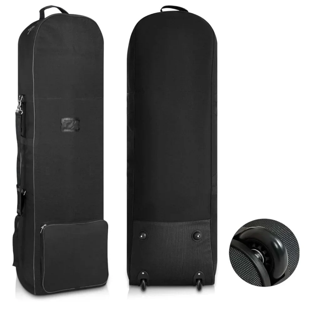 Golf Travel Covers for Airlines with Detachable Shoulder Straps, Soft Foldable